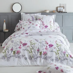 TRADI LINGE Taie de traversin coton (L200 cm) Pretty he Blanc Hot