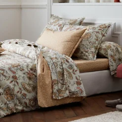 TRADILINGE Taie de traversin percale de coton (L200 cm) Santal Beige