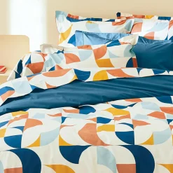TRADILINGE Taie de traversin percale de coton (L200 cm) Modulo Multicolore Hot