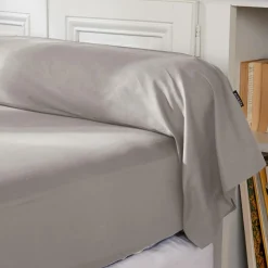 EMINZA Taie de traversin percale de coton (L185 cm) Cali Gris clair Best