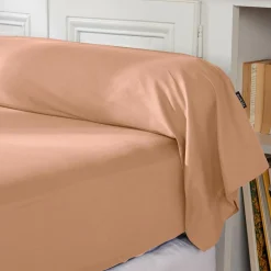 EMINZA Taie de traversin percale de coton (L185 cm) Cali Rose Pêche Outlet