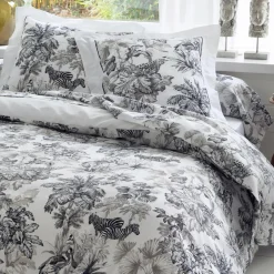 TRADILINGE Taie de traversin satin de coton (L200 cm) Savane e Noir Sale