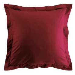 DOUCEUR D'INTERIEUR Taie d'oreiller carrée coton bio (63 x 63 cm) Biolina Bordeaux Online