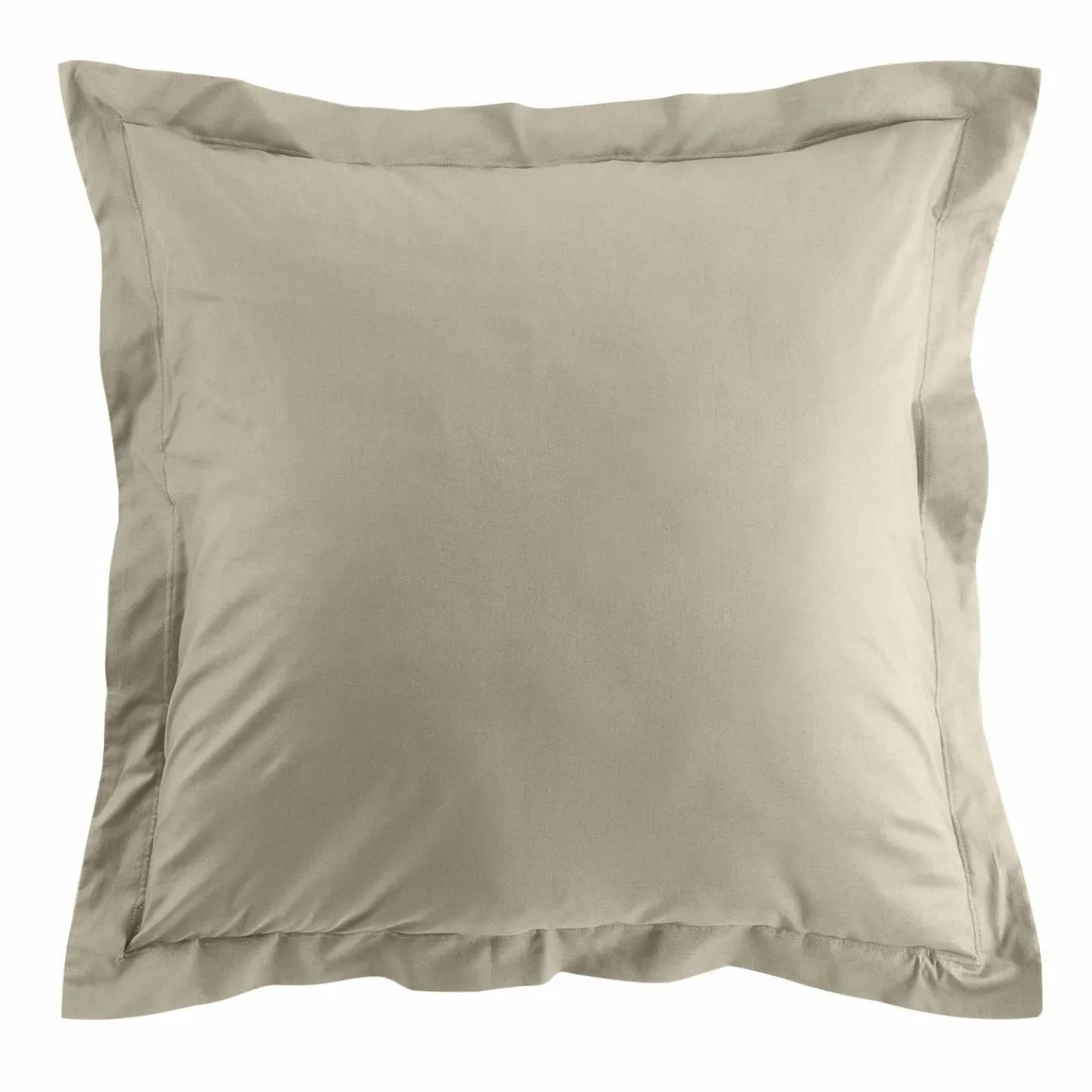 DOUCEUR D'INTERIEUR Taie d'oreiller carrée coton bio (63 x 63 cm) Biolina Taupe Discount