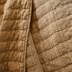 EMINZA Taie d'oreiller carrée coton (60 x 60 cm) Lena Camel New