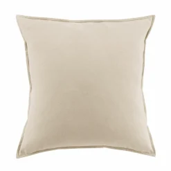 EMINZA Taie d'oreiller carrée flanelle de coton (80 x 80 cm) Nina Beige Sale