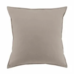 EMINZA Taie d'oreiller carrée flanelle de coton (63 x 63 cm) Nina Ficelle