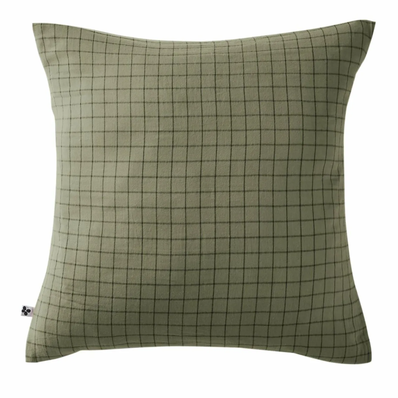 EMINZA Taie d'oreiller carrée gaze de coton (60 x 60 cm) Gaïa Mix Vert romarin Outlet