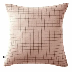 EMINZA Taie d'oreiller carrée gaze de coton (60 x 60 cm) Gaïa Mix Rose poudré Hot