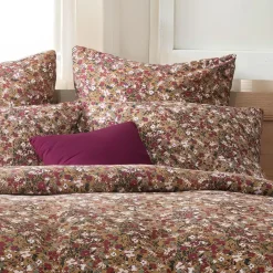 EMINZA Taie d'oreiller carrée gaze de coton (60 x 60 cm) Constance Camel Clearance