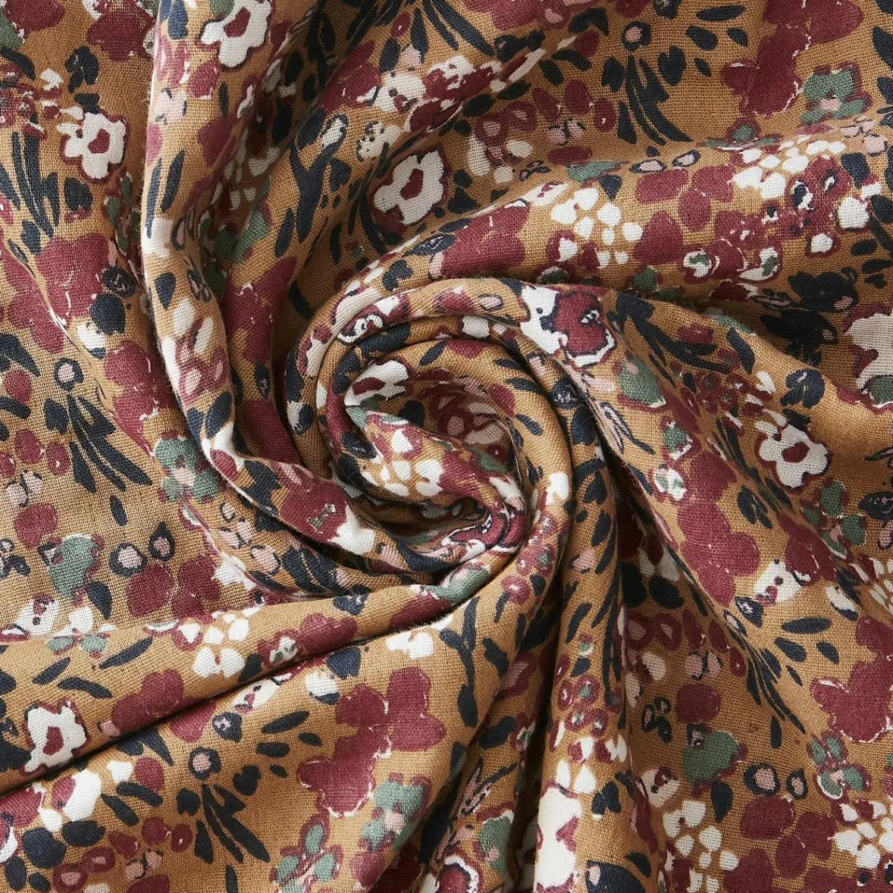EMINZA Taie d'oreiller carrée gaze de coton (60 x 60 cm) Constance Camel Clearance