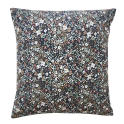 EMINZA Taie d'oreiller carrée gaze de coton (60 x 60 cm) Constance Bleu nuit Outlet