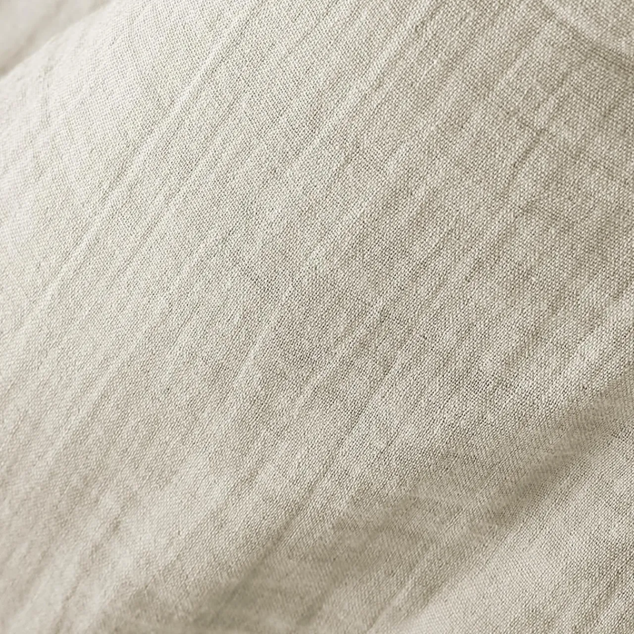 EMINZA Taie d'oreiller carrée gaze de coton (80 x 80 cm) Gaïa pampa Beige Clearance