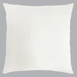 EMINZA Taie d'oreiller carrée gaze de coton (80 x 80 cm) Gaïa chantilly Blanc Best