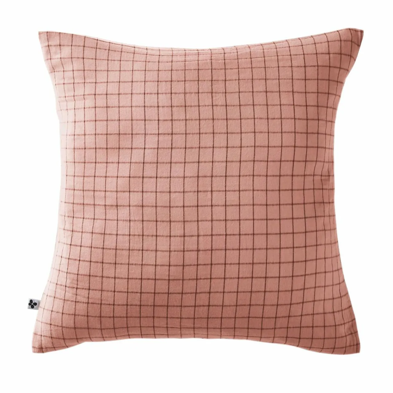 EMINZA Taie d'oreiller carrée gaze de coton (60 x 60 cm) Gaïa Mix Rose Pêche