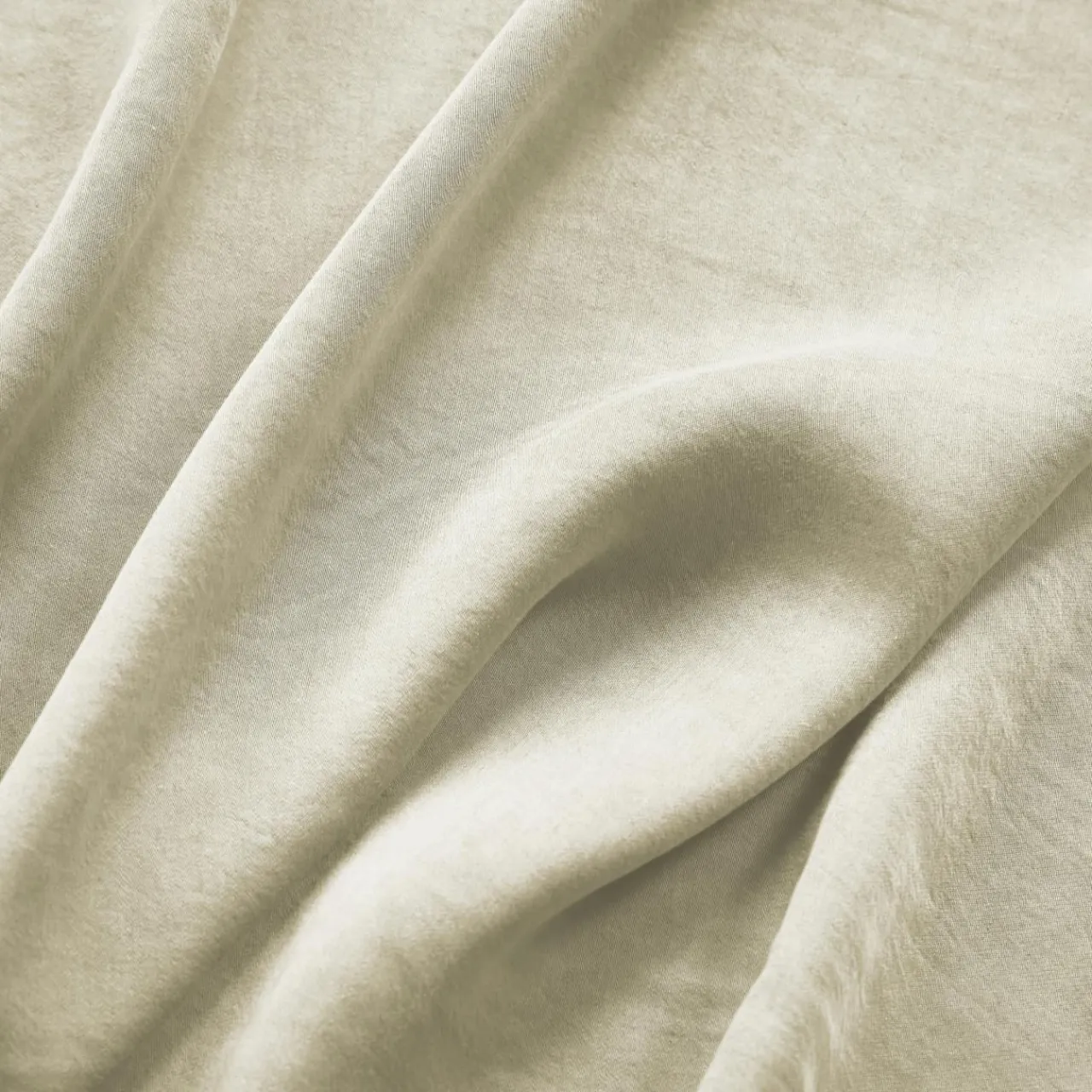 EMINZA Taie d'oreiller carrée lyocell Tencel™ lavé (80 x 80 cm) Olivia pampa Beige Best
