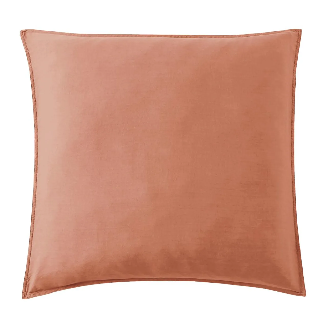 EMINZA Taie d'oreiller carrée lyocell Tencel™ lavé (80 x 80 cm) Olivia Terracotta Sale
