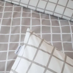 TRADILINGE Taie d'oreiller carrée percale de coton (65 x 65 cm) Max e Gris Hot