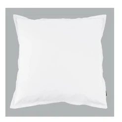 EMINZA Taie d'oreiller carrée percale de coton (65 x 65 cm) Cali Blanc