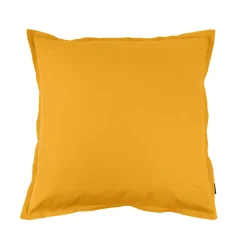 EMINZA Taie d'oreiller carrée percale de coton (65 x 65 cm) Cali Jaune moutarde Hot