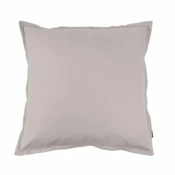 EMINZA Taie d'oreiller carrée percale de coton (65 x 65 cm) Cali Gris clair Discount