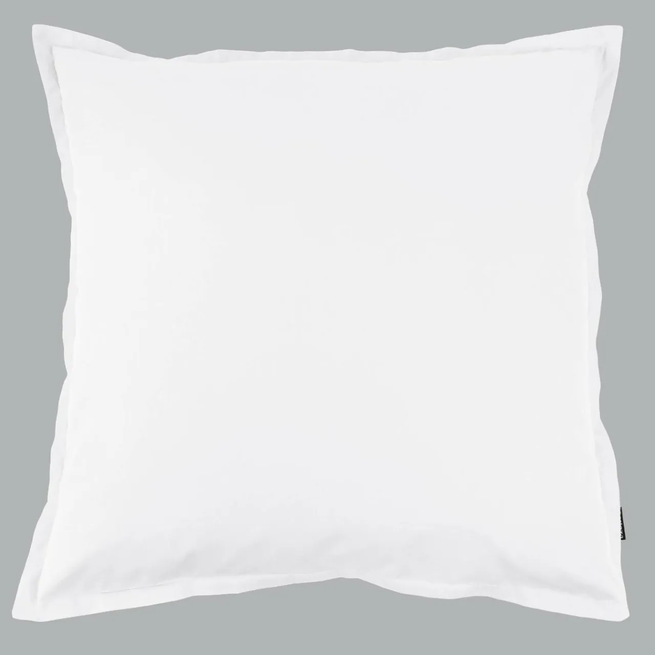 EMINZA Taie d'oreiller carrée percale de coton (80 x 80 cm) Cali he Blanc Hot