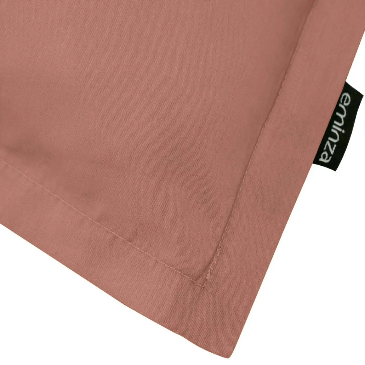 EMINZA Taie d'oreiller carrée percale de coton (80 x 80 cm) Cali Bois de rose Rose clair Clearance