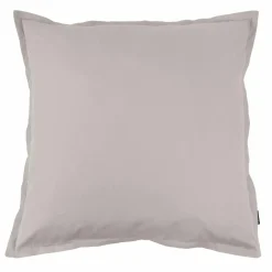 EMINZA Taie d'oreiller carrée percale de coton (80 x 80 cm) Cali Gris clair Hot
