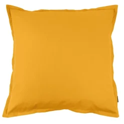 EMINZA Taie d'oreiller carrée percale de coton (80 x 80 cm) Cali Jaune moutarde New