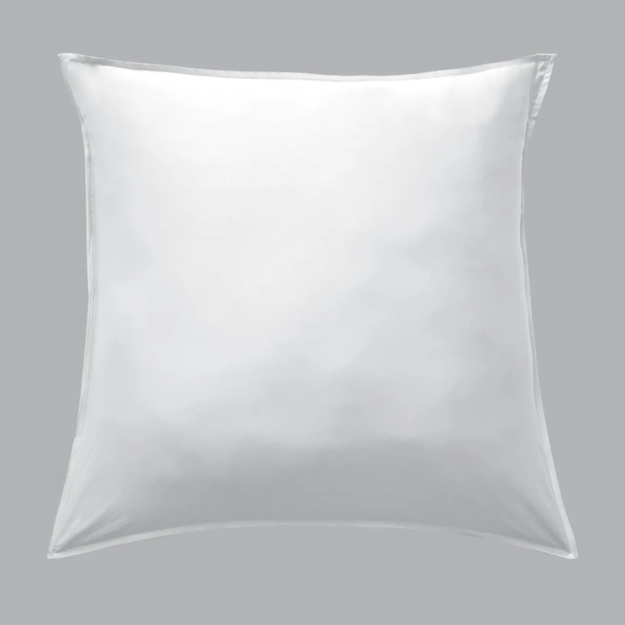 EMINZA Taie d'oreiller carrée satin de bambou (80 x 80 cm) Sienna chantilly Blanc Discount