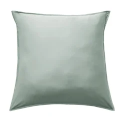 EMINZA Taie d'oreiller carrée satin de bambou (80 x 80 cm) Sienna Vert Eucalyptus Best