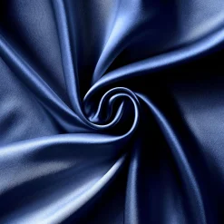EMINZA Taie d'oreiller carrée soie de mûrier (80 x 80 cm) Mizuki Bleu marine New
