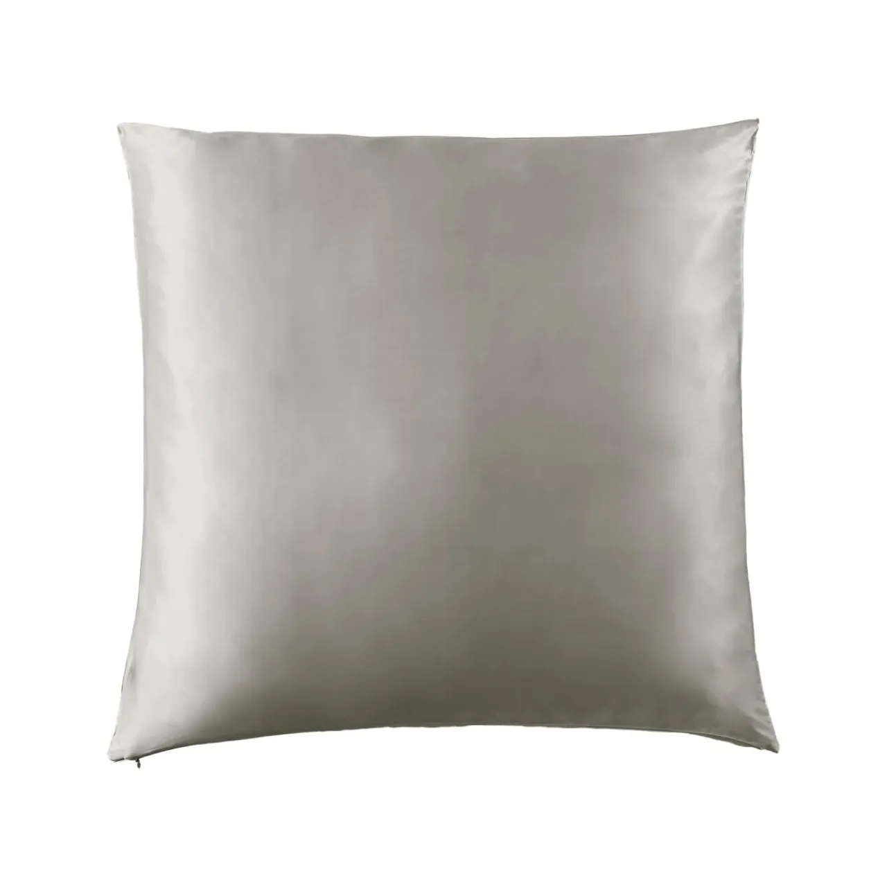EMINZA Taie d'oreiller carrée soie de mûrier (63 x 63 cm) Mizuki Gris clair Hot
