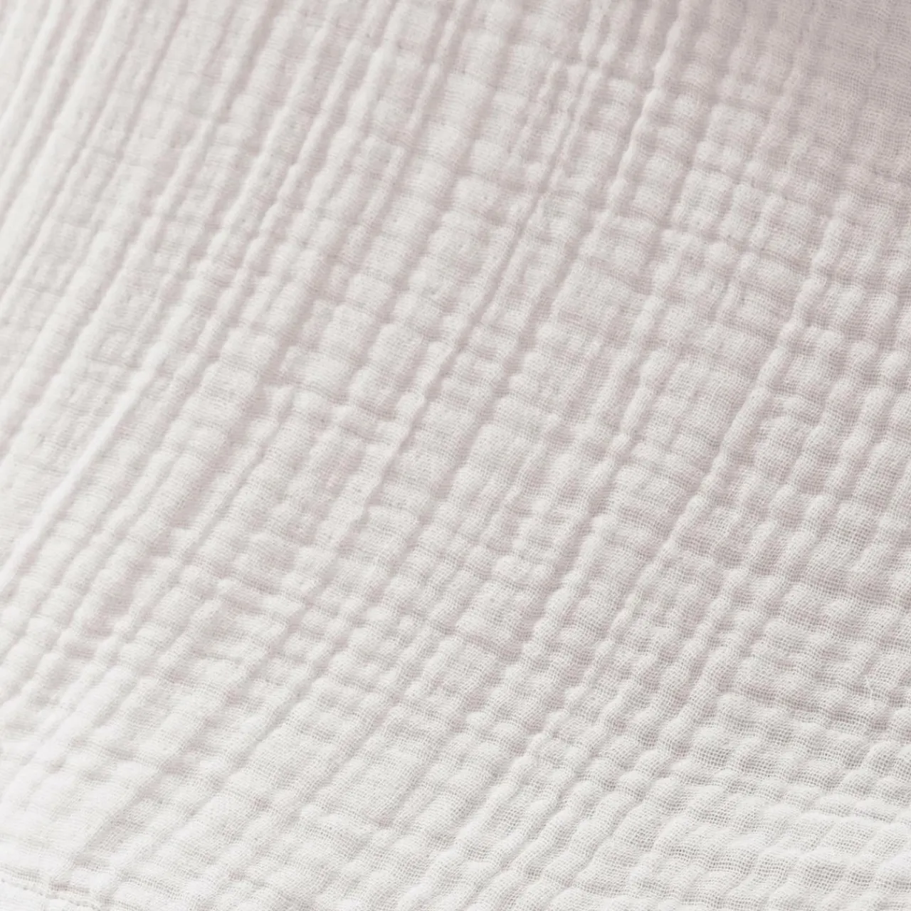 EMINZA Taie d'oreiller quadruple gaze de coton (60 x 60 cm) Victoria x Gaïa chantilly Blanc Outlet