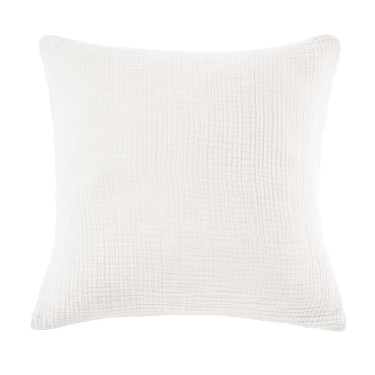 EMINZA Taie d'oreiller quadruple gaze de coton (60 x 60 cm) Victoria x Gaïa chantilly Blanc Outlet