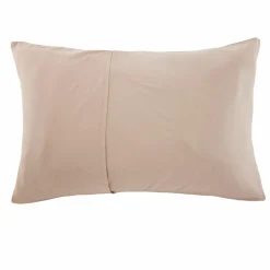 EMINZA Taie d'oreiller quadruple gaze de coton (50 x 70 cm) Victoria x Gaïa Ficelle Hot