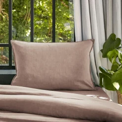 EMINZA Taie d'oreiller rectangulaire lyocell Tencel™ lavé (50 x 80 cm) Olivia blush Rose Clearance
