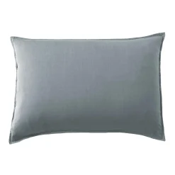 EMINZA Taie d'oreiller rectangulaire lyocell Tencel™ lavé (50 x 80 cm) Olivia stone Bleu Discount