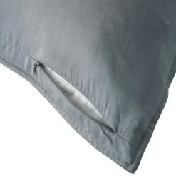 EMINZA Taie d'oreiller rectangulaire lyocell Tencel™ lavé (50 x 80 cm) Olivia stone Bleu Discount