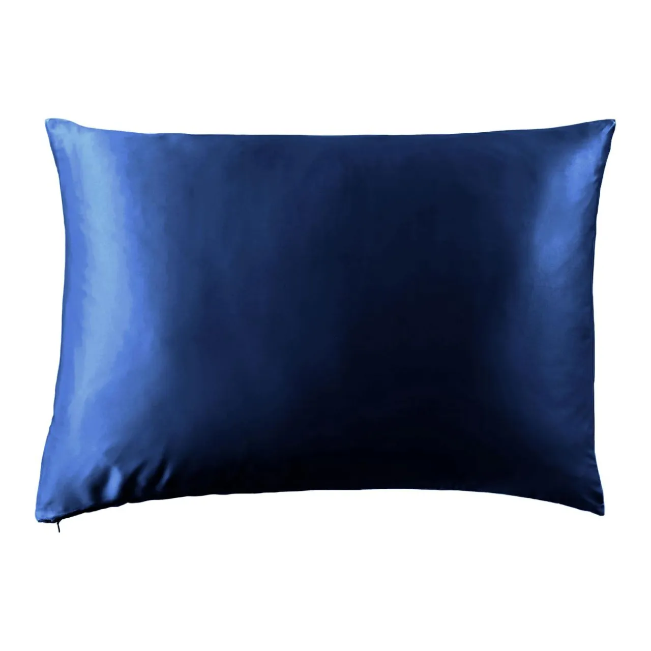 EMINZA Taie d'oreiller rectangulaire soie de mûrier (50 x 80 cm) Mizuki Bleu marine New