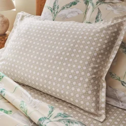 TRADILINGE Taie d'oreiller rectangulaire satin de coton (50 x 70 cm) Voyage e Vert Outlet