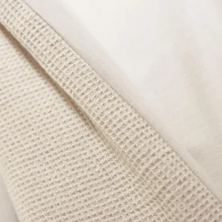 EMINZA Taie d'oreiller rectangulaire coton nid d'abeille (50 x 70 cm) Eva Beige Discount