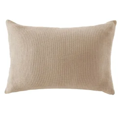 EMINZA Taie d'oreiller Rectangulaire coton nid d'abeille (50 x 70 cm) Eva Ficelle Sale