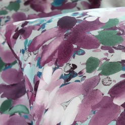 STOF Taie d'oreiller rectangulaire percale de coton (50 x 70 cm) Pervenche parme Violet