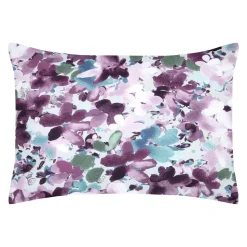 STOF Taie d'oreiller rectangulaire percale de coton (50 x 70 cm) Pervenche parme Violet