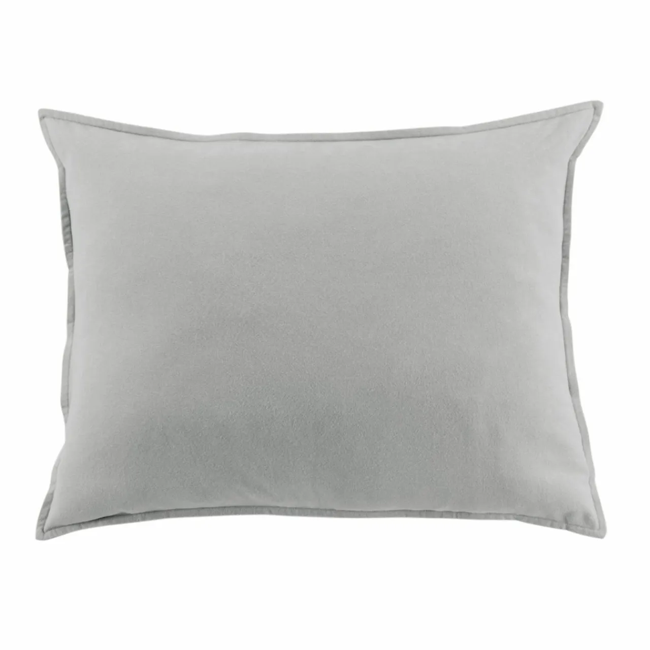 EMINZA Taie d'oreiller rectangulaire flanelle de coton (50 x 80 cm) Nina Gris clair Outlet