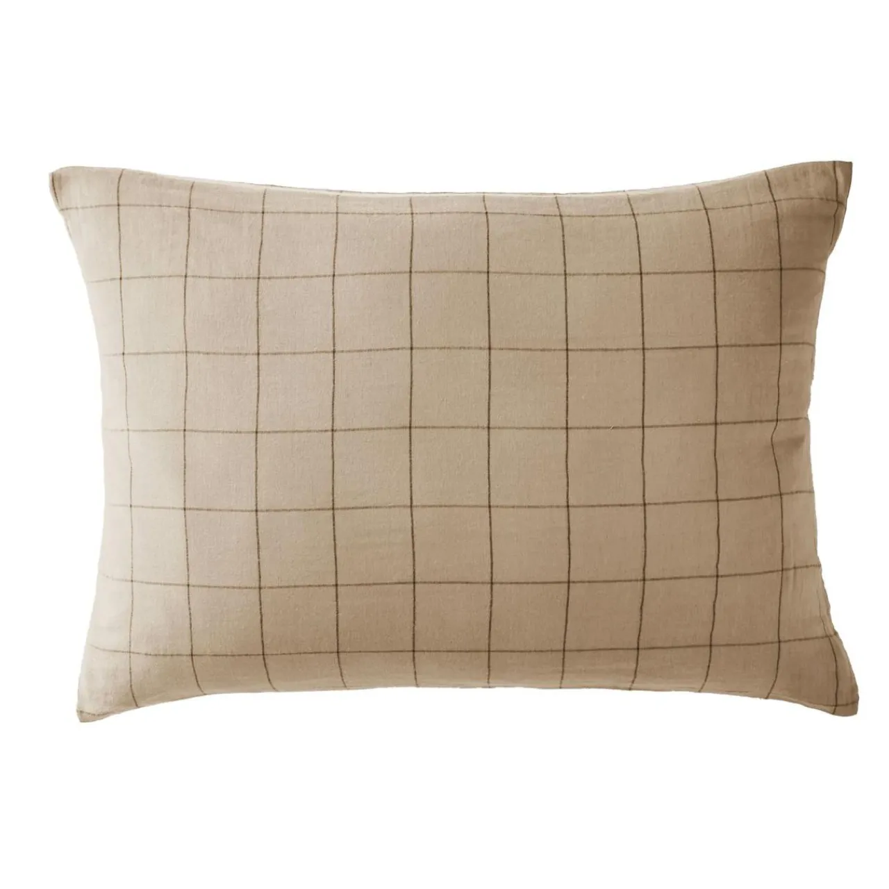 EMINZA Taie d'oreiller rectangulaire gaze de coton (50 x 70 cm) Gaïa Match Ficelle Online