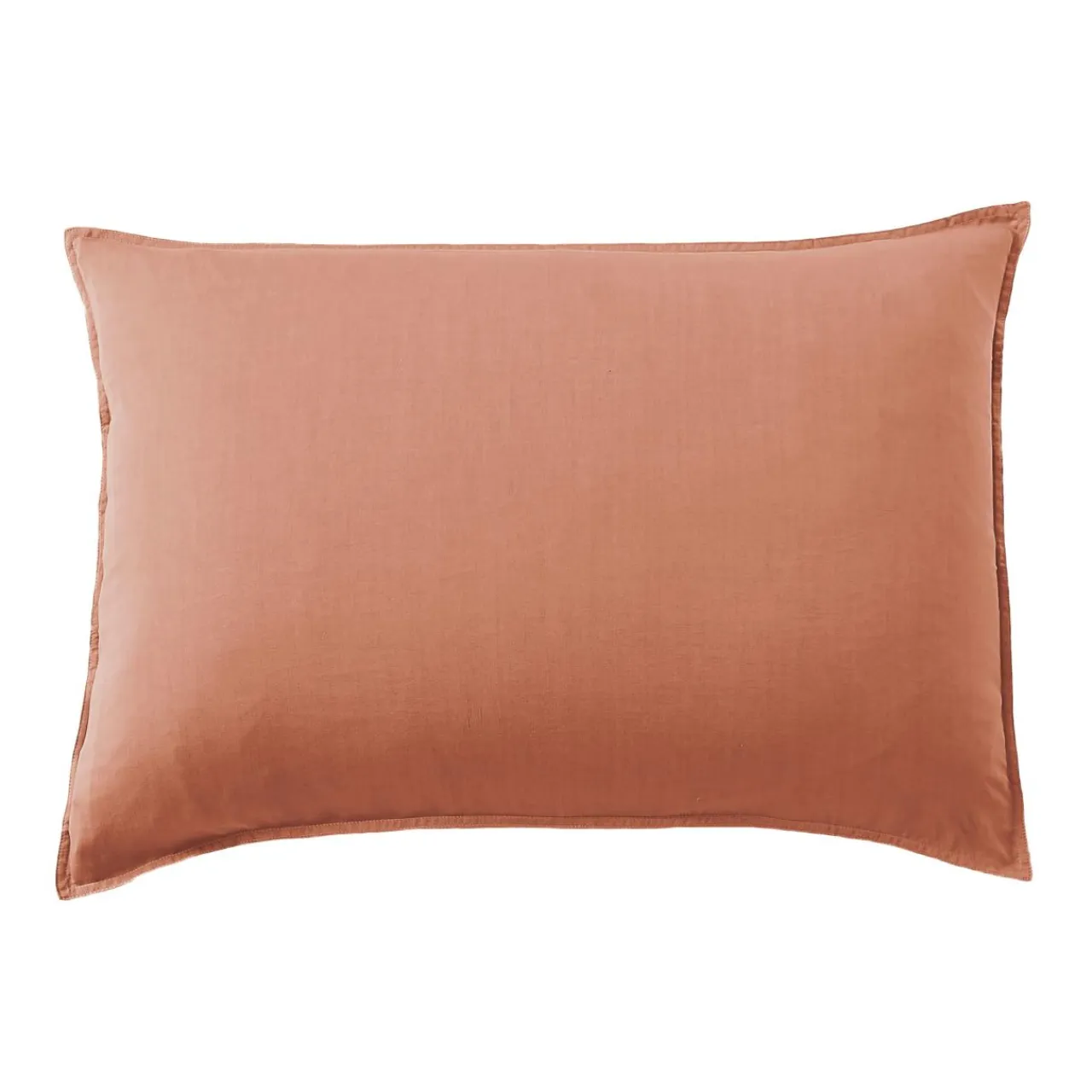 EMINZA Taie d'oreiller rectangulaire lyocell Tencel™ lavé (50 x 80 cm) Olivia Terracotta Sale