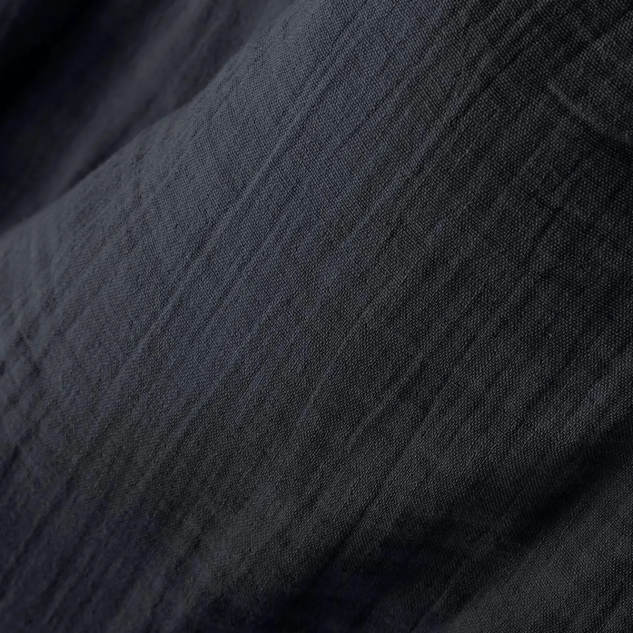 EMINZA Taie d'oreiller rectangulaire gaze de coton (50 x 70 cm) Gaïa Bleu nuit Discount