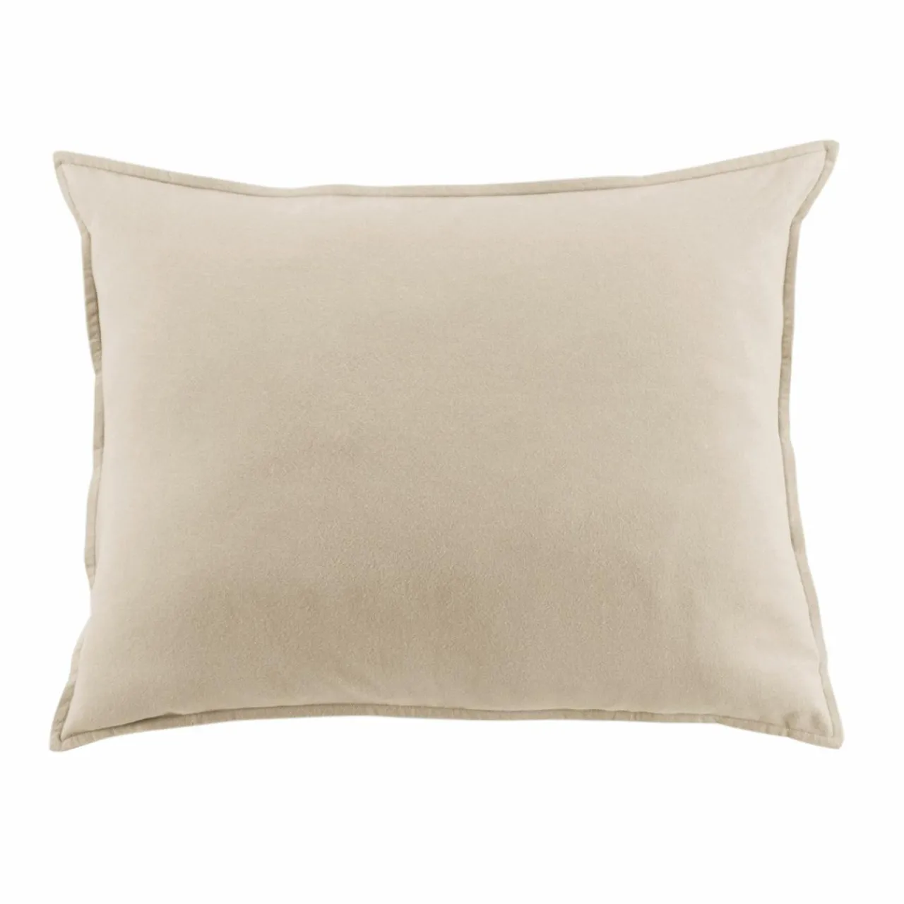 EMINZA Taie d'oreiller rectangulaire flanelle de coton (50 x 70 cm) Nina Beige Clearance